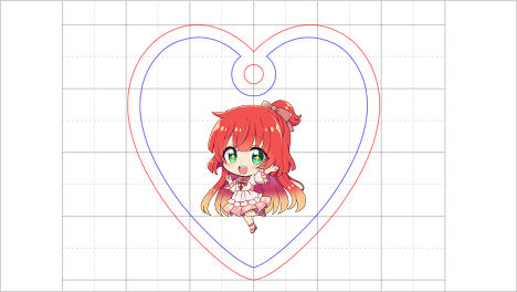 イラスト・写真をアップロードして調整するだけ