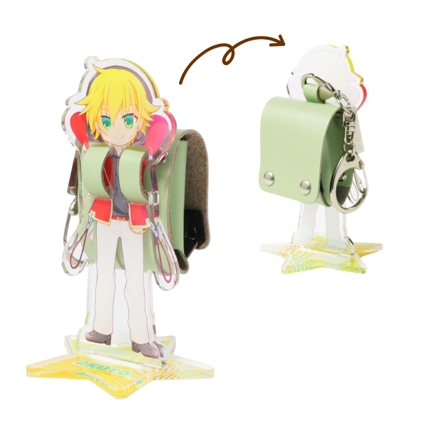 ミニチュアランドセルアクスタ表裏