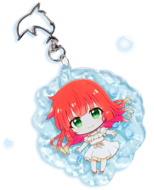 波の水面アクリルキーホルダー