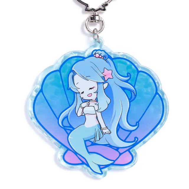 人魚の水面アクリルキーホルダー