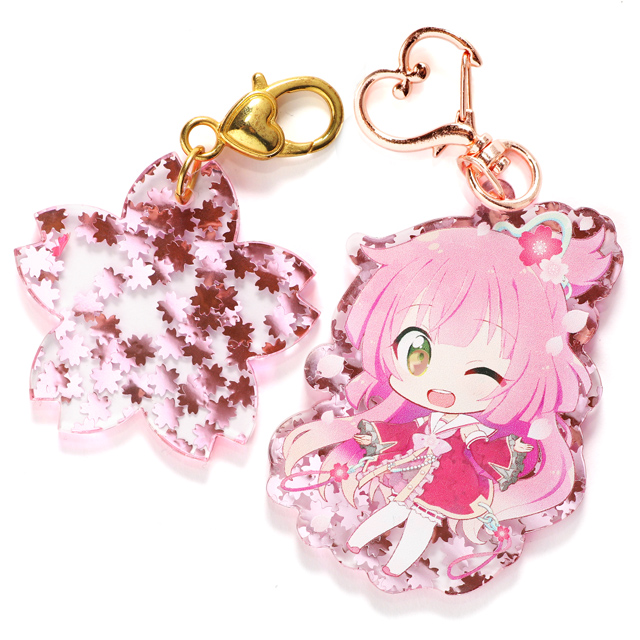 【限定】さくらフレークアクキー