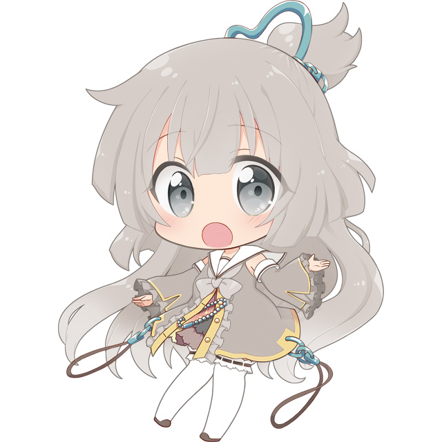 グレー系リルちゃんイラストデータ