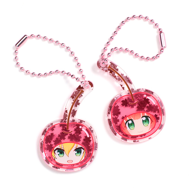 さくらフレークアクリルキーホルダー | アクリルグッズの達人