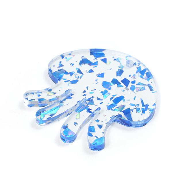 クラッシュブルーアクリルキーホルダー