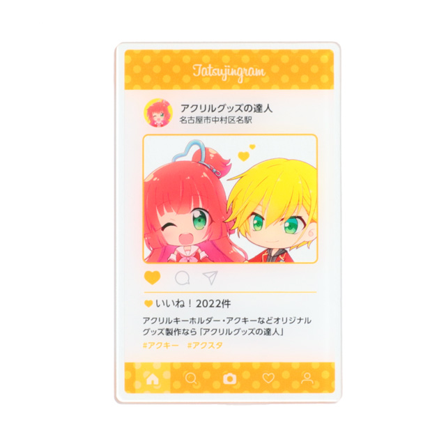 SNSやチェキ風のデザイン