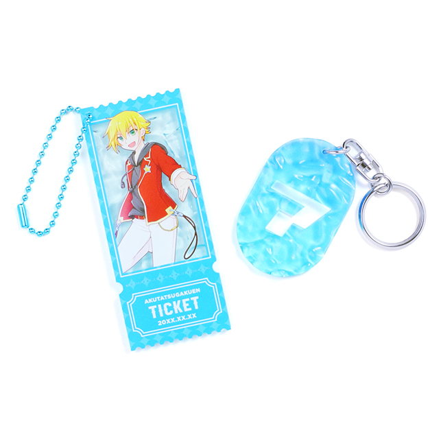 フチなし水面アクリルキーホルダー　1個から作成