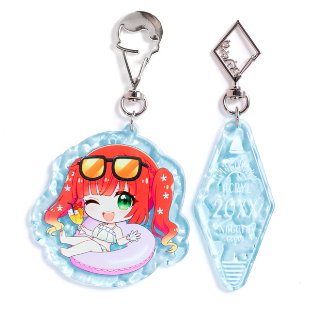 水面アクリルキーホルダー 1個から作成